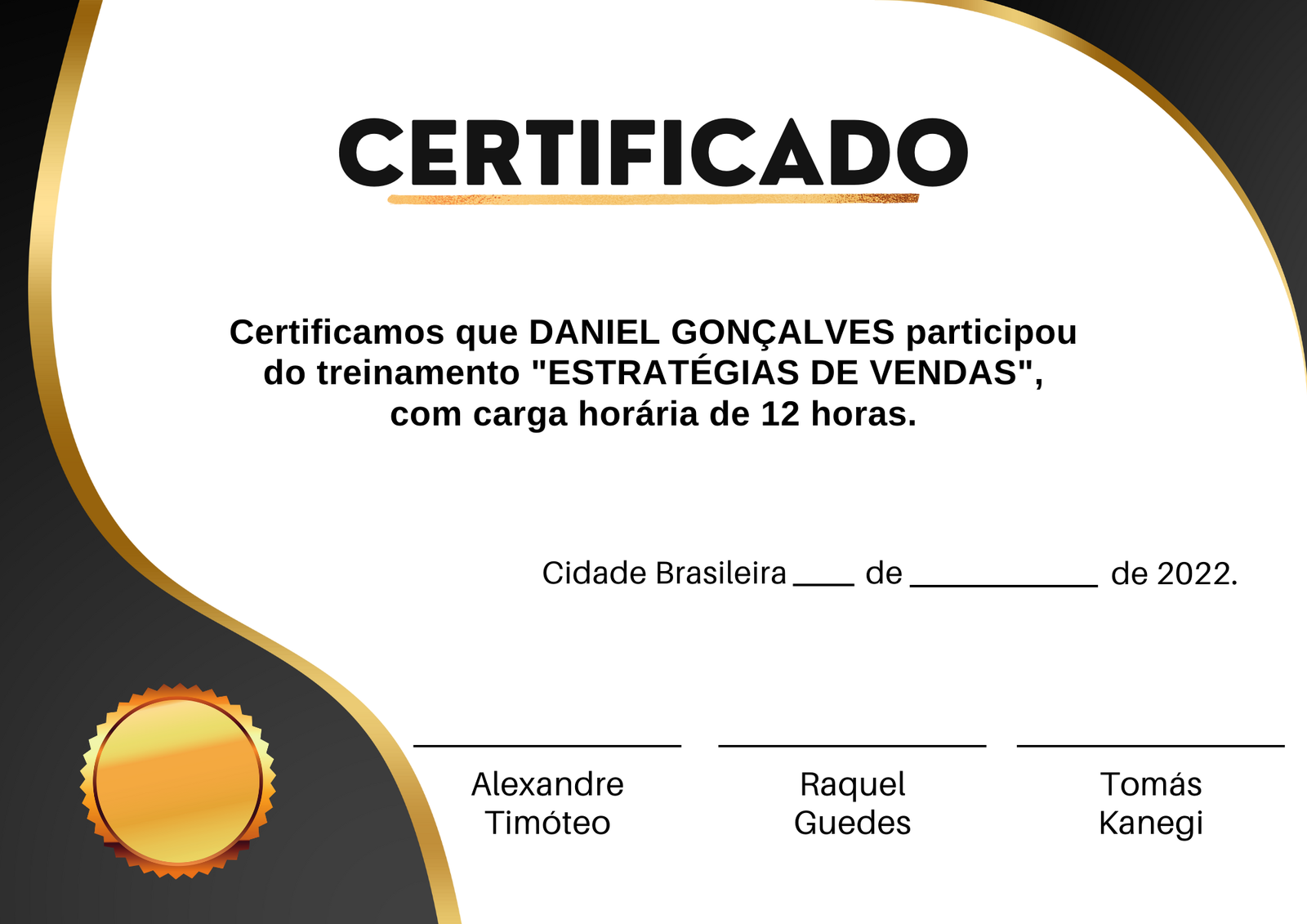 Certificado do Curso